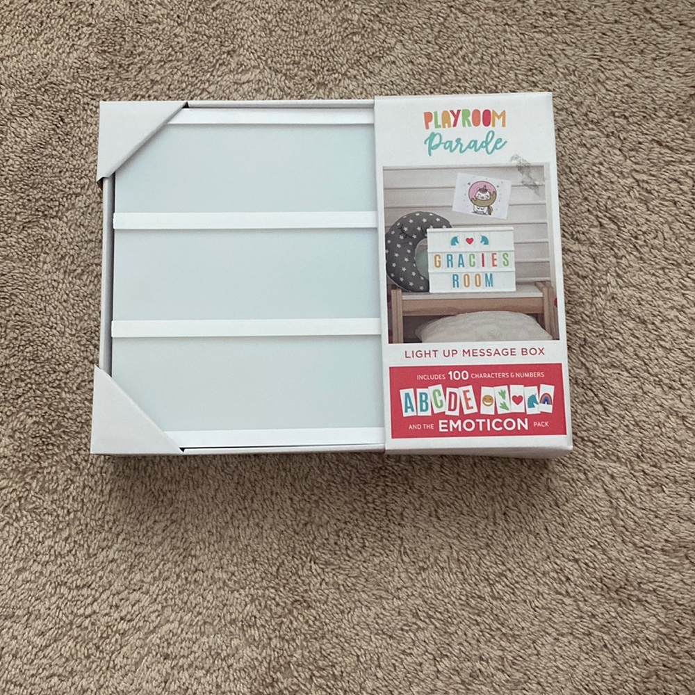 Light up message box